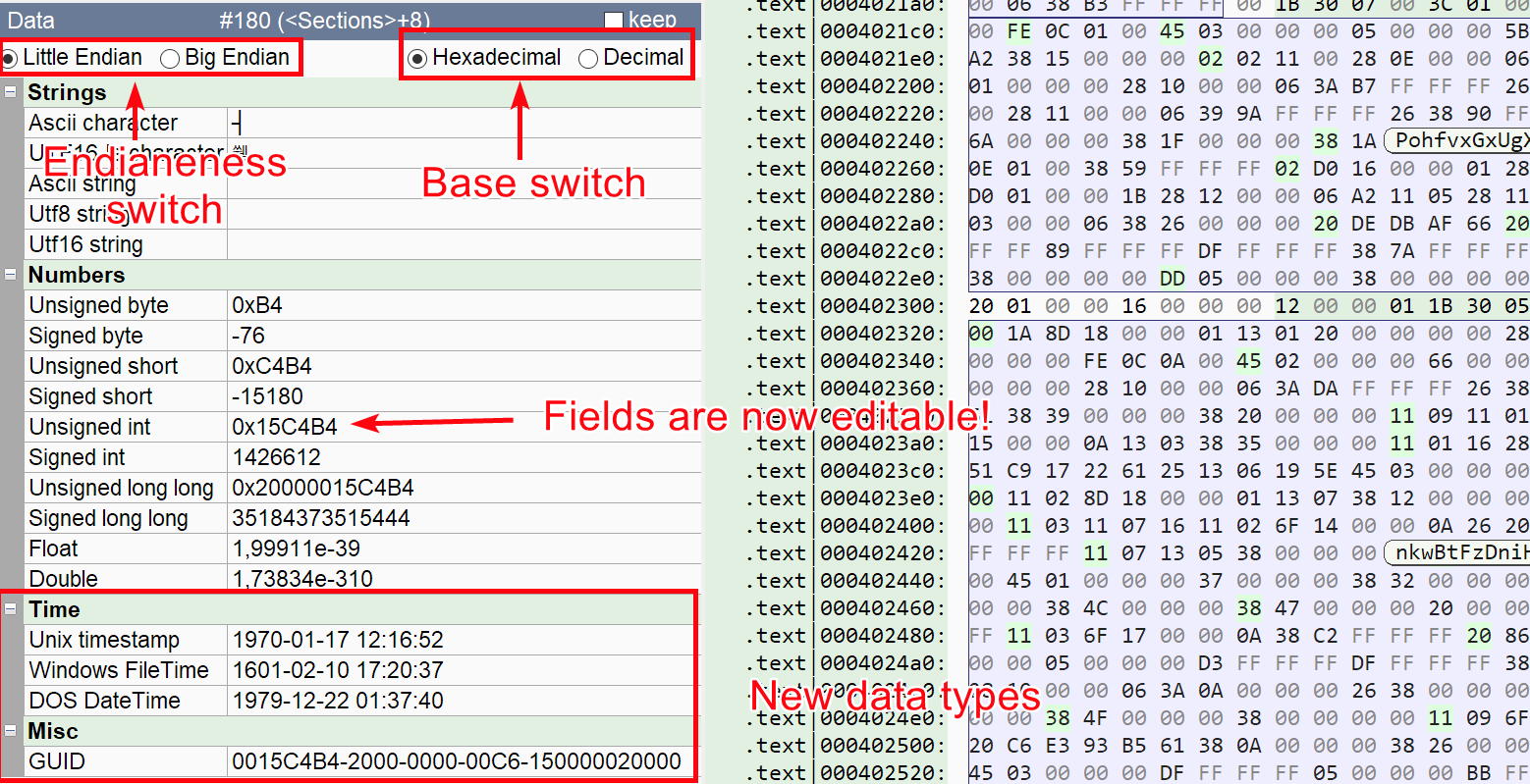 Data preview improvements