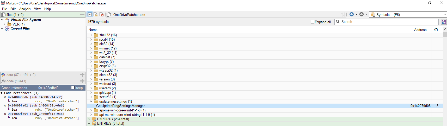 "OneDrivePatcher" imports