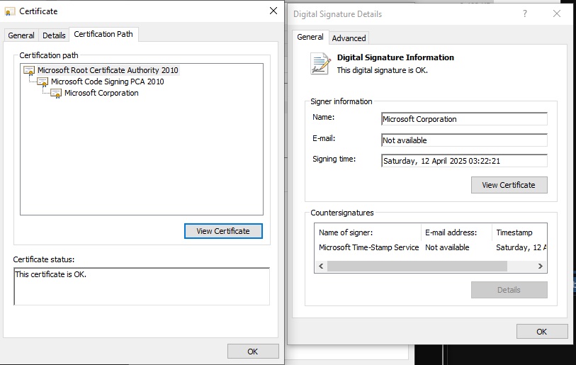 "OneDrivePatcher" authenticode certificate