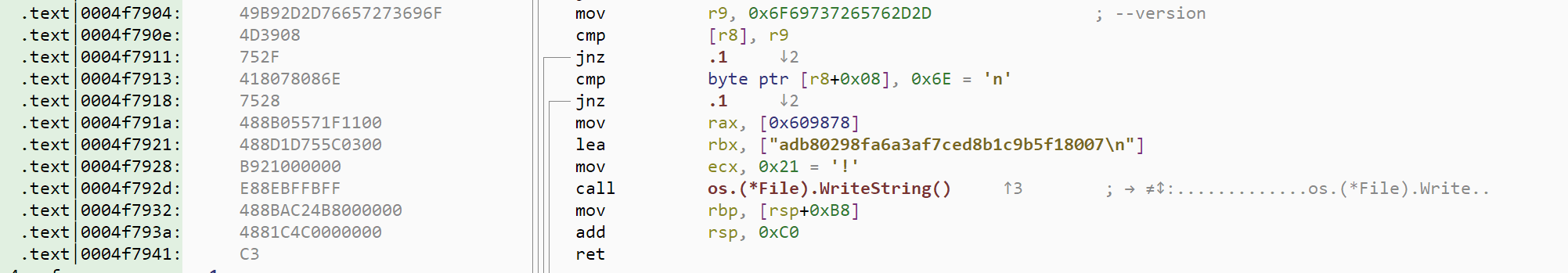main.main() of the embedded program